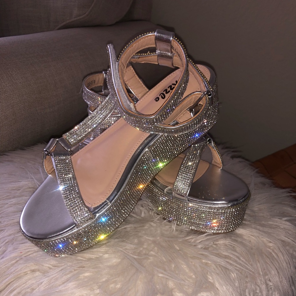 BLING PLATFORM SANDAL